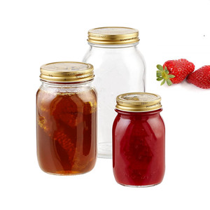 Hot Big mịn side 28 oz 32 oz nhựa Mason Jar thủy tinh Mason Jar với xử lý - Product Image 2