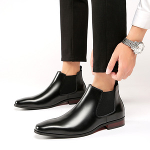 Chaussures habillées en cuir véritable pour hommes chaussures de mariage confortables à semelle souple vente en gros prix inférieur Offre Spéciale Design de tendon de taureau automne - Product Image 3