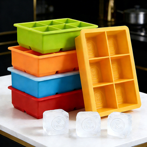 Moule à glaçons en silicone portable personnalisé, petit format, pour <span class=keywords><strong>faire</strong></span> des glaçons sphériques - Product Image 1