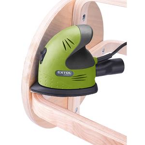 407130 EXTOL Craft 125W <span class=keywords><strong>Ponceuse</strong></span> vibrante électrique portative à une main Delta aléatoire / <span class=keywords><strong>ponceuse</strong></span> à paume / <span class=keywords><strong>ponceuse</strong></span> orbitale avec papiers abrasifs - Product Image 4