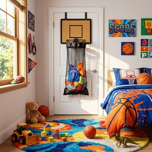Panier à linge pour enfants avec logo personnalisé, bord souple, non toxique, sûr pour bébé, panneau arrière en bois, conforme à la norme EN71 - Product Image 2