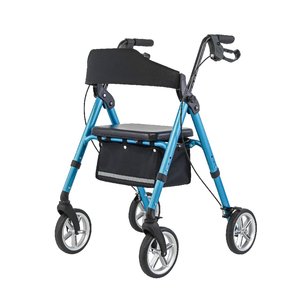 Déambulateur pliable et réglable en aluminium léger avec siège réglable en hauteur pour adultes, personnes âgées et handicapées TRA41 - Product Image 2