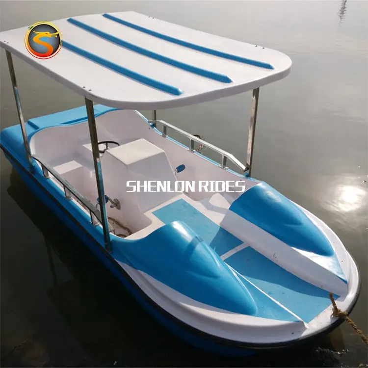 New design fiberglass water pedal boat for sale