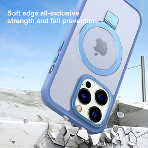 2024 Beelan meilleure vente anneau en alliage d'aluminium givré antichoc étui de support magnétique pour <span class=keywords><strong>iPhone</strong></span> 14 Pro Max - Product Image 4