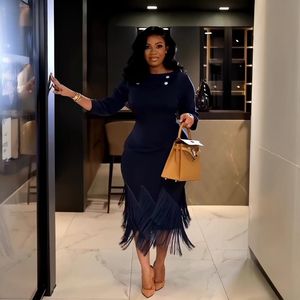 Nuovi Abiti da Ufficio per Donne con <span class=keywords><strong>Design</strong></span> alla <span class=keywords><strong>Moda</strong></span> <span class=keywords><strong>e</strong></span> Frange, Vestiti Eleganti per Carriera Femminile - Product Image 3