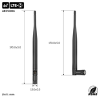 Antena Dipole Broadband 4G LTE 824-960MHz 1710-2690MHz SMA Male untuk Router Modem Luar Ruangan Antena Whip Jangkauan Jauh