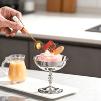 Gobelets jetables personnalisés et polis pour crème glacée et mini-desserts avec logo – Fournitures pour desserts glacés pour fêtes