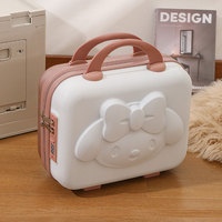 Mini chariot en plastique à la mode avec mot de passe valise boîte à cosmétiques et châssis d'embarquement pour dames et enfants pour cadeaux