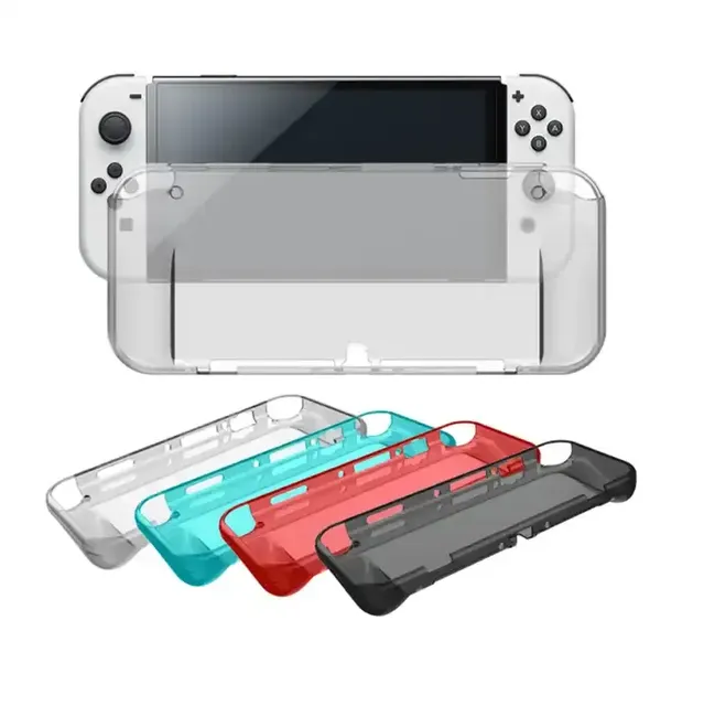TPU ShockProof Crystal Cover for Switch Oled Console Protective Shell Case for Nintendo Switch Oled Clear Hard Cover Accessories