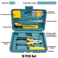 Kit d'outils à main polyvalent pour la réparation à domicile, boîte à outils de quincaillerie multi-SKUs pour la revente