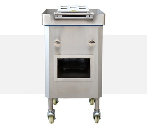 Machine à trancher et à déchiqueter la viande industrielle commerciale avec jeu de couteaux détachables pour l'usine de viande séchée, alimentation électrique automatique - Product Image 2