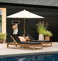 Parasol de terrasse robuste et résistant au vent, avec mât en bois, grande taille 3m, pour bar, restaurant, piscine, jardin, extérieur, personnalisable avec logo d'usine