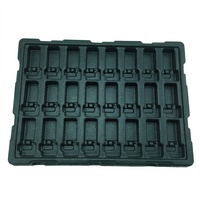 Plateau thermoformé antistatique en PET, ABS, PP, PC, plateau personnalisé pour composants de puces semi-conductrices, assemblage de circuits imprimés SMT, OEM