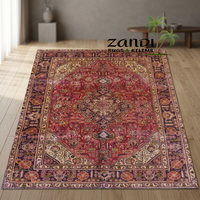 Tabriz Handmade Wool Cotton Rug with Classic Design Hand Knotted for Home Office Floor Decor
