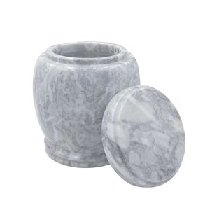 Kosten günstige exquisite moderne benutzer definierte Natur marmor Stein Einäscherung Outdoor Pet Ash Big Urn - Product Image 3