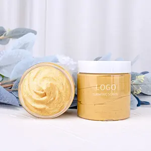 Juego de productos para el cuidado de la piel, set de mascarilla facial antiarrugas, antiedad, marca privada, turmeric scrub