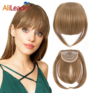 AliLeader Vente en Gros 36 Couleurs Nouveaux Styles Franges Synthétiques à Clipser Cheveux Lisses Soyeux Épais et Soignés - Product Image 1