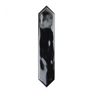 Piastrella Nera Picket 5x25 Cm Spessore 9 Mm Finitura Lucida Bordi Irregolari - Product Image 1