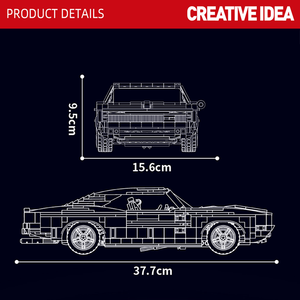 Новая форма King 10112 Skyline, игрушечный автомобиль, 1869/шт, Обучающий набор, набор кирпичей, сменная модель, конструктор для детей - Product Image 5