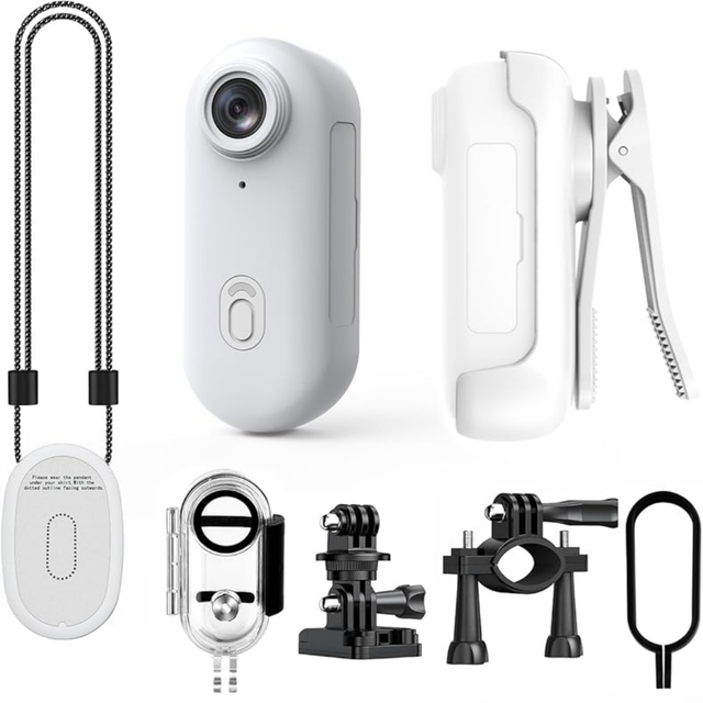 4K HD Mini Vlog Camera with WiFi Wireless Portable Action Body Cam for Sports Travel Photography Pocket Sized Video Recorder
