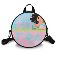 Sac Rond en PU de Haute Qualité pour Femme, Réutilisable, Idéal pour les Sororités, Sac de Week-end Tendance et de Grande Qualité