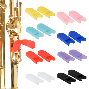 Sax professionnel jouer <span class=keywords><strong>un</strong></span> accessoire d'instruments musicaux en laiton 1 paire Saxophone pouce repose-doigt coussinets en caoutchouc coussin - Product Image 3