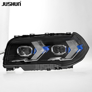 Conjunto de Faros Delanteros JUSHUN para <span class=keywords><strong>BMW</strong></span> X3 <span class=keywords><strong>E83</strong></span> 2006-2010, Actualización a LED, Luces de Circulación Diurna, Venta al Por Mayor de Fábrica - Product Image 4