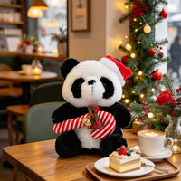 Peluche Panda Personnalisée Douce, Décoration de Noël, Cadeau de Fêtes pour la Maison, Vente en Gros pour Boutiques de Cadeaux