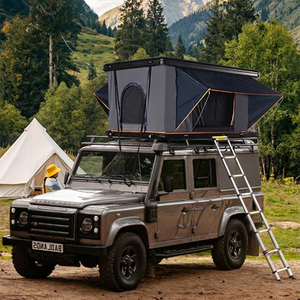 Tente <span class=keywords><strong>de</strong></span> camping pliable Green Camping Softshell Dachzelt pour 4 personnes, 4x4, pour le camping en voiture - Product Image 3