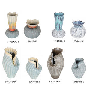 Jarrón de Flores de Cerámica Colorido de 7.5 Pulgadas de Alto, Decoración para el Hogar, Estantería, Oficina, Escritorio, Comedor, <span class=keywords><strong>Chimenea</strong></span> - Product Image 4