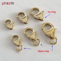 Bijoux permanents en argent sterling 925 fermoirs à griffes de homard pour colliers bracelet véritable résultats remplis d'or 14K