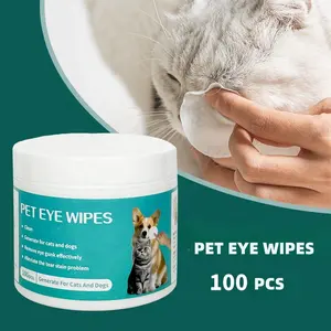 Lingettes pour les yeux pour animaux de compagnie pour enlever les taches de larmes, nettoyer les mouchoirs pour chats, outil spécial pour éliminer les marques de larmes-Anglais neutre