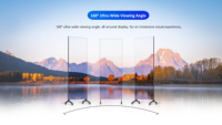 Écran d'affichage LED pliable P2.5 IP65 étanche, résolution 4K, affichage LED portable pour exposition et événements