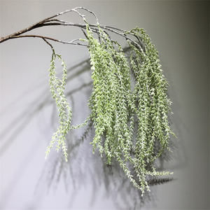 Nueva llegada plantas colgantes artificiales plástico verde sauces llorones rama <span class=keywords><strong>de</strong></span> árbol para la decoración interior del banquete <span class=keywords><strong>de</strong></span> boda - Product Image 5
