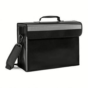 CUSTOM 17*12*6inch Fireproof and Waterproof <b>Document</b> <b>Bag</b> Easily Fits Binders and Legal Size <b>Documents</b> Filing Product - Product Image 2