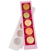 Boîte personnalisées de Macaron noir, emballage cadeau, vente en gros, boîtes
