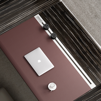 Bureau de direction moderne de luxe en forme de L, mobilier de bureau pour PDG, table spacieuse avec tiroirs, assemblage facile
