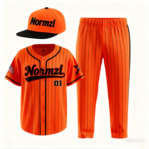 Pantaloni e cappelli in Jersey da Baseball personalizzati in poliestere completi di uniformi da Baseball a squadre sublimate - Product Image 6