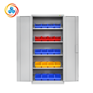Armoire de classement en acier à 4 tiroirs avec serrure à clé, design moderne autoportant pour la maison, la salle de sport, la réparation automobile - Grande capacité de rangement commercial - Product Image 2