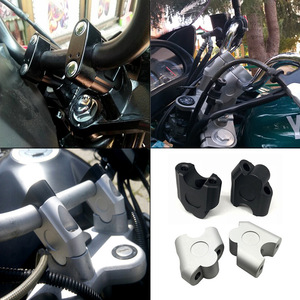 Motorola Handlebar Lift <b>Mount</b> 22mm Aluminum Alloy Pressure Booster <b>Block</b> For Motorcycle Off-road Vehicle Parts - Product Image 5