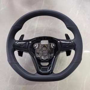 Volante de Fibra de Carbono para Vw Sagitar G-TI, V W Golf MK6 Mk7 Mk8 Mk5 R <span class=keywords><strong>Caddy</strong></span> Scirocco Polo Vento Beetle Jetta Seat - Product Image 2