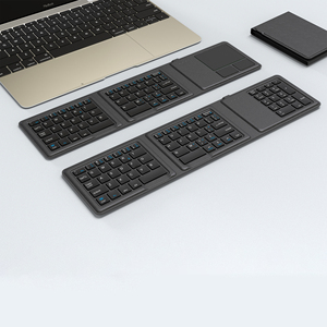 <span class=keywords><strong>Tastiera</strong></span> Tri-Fold con Touchpad in Materiale ABS+PU, Portatile Ultra-Sottile Wireless per <span class=keywords><strong>iPhone</strong></span>, iPad, Microsoft Surface Laptop - Product Image 3