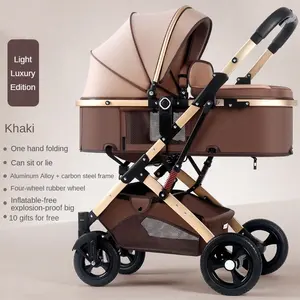Wholesale baby products travel luxury lightweight baby stroller foldable baby pram factory