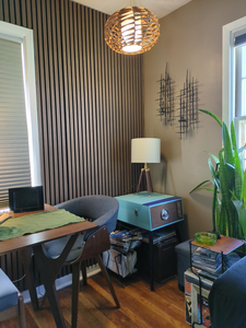 <span class=keywords><strong>Pannelli</strong></span> Acustici in Doghe <span class=keywords><strong>di</strong></span> <span class=keywords><strong>Legno</strong></span> MDF, Design Moderno, Insonorizzanti, Impiallacciati, <span class=keywords><strong>con</strong></span> Vantaggio Acustico - Product Image 3