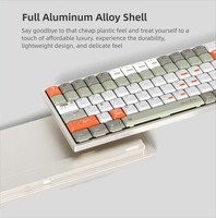 Nouveau clavier mécanique ultra-fin ultra-léger à disposition 75% avec interrupteurs Kaih à profil bas, boîtier en aluminium, batterie 4000mAh