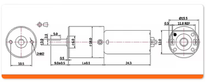 Maßgefertigter Langlebiger 16mm Durchmesser 12V Bürstenmotor mit Planetengetriebe <span class=keywords><strong>DC</strong></span> Mikro-Servomotor für Robotik, Haushaltsgeräte & Lüfter - Product Image 4