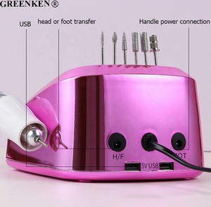 Perceuse à ongles électrique de bureau professionnelle 45000 tr/min 68W en forme de <span class=keywords><strong>coeur</strong></span> à grande vitesse avec Machine de polissage des ongles à affichage LED intelligent - Product Image 3
