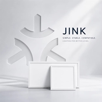 Plafonnier LED JINK Halo Tile Matter Thread, ultra fin, éclairage intelligent pour la décoration intérieure