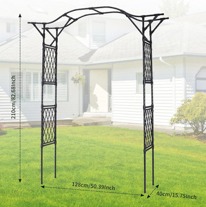 <span class=keywords><strong>Skechers</strong></span> LED Mist Garden Estatua Angel Michael Iron Royal Arch Entrada para bodas Recubierto de polvo Diseño sagrado Pantalla opcional - Product Image 4