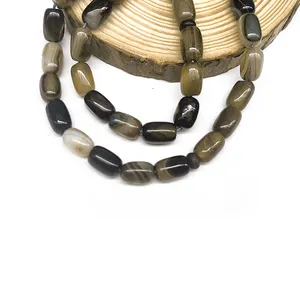 Piedra Tasbih Tesbih Piedras naturales Cuentas <span class=keywords><strong>Rosario</strong></span> de piedras preciosas <span class=keywords><strong>Rosario</strong></span> musulmán Aqeeq Ágata Cuentas de oración - Product Image 5